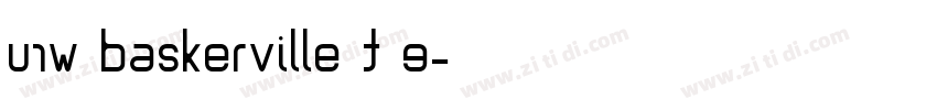 URW Baskerville T E字体转换